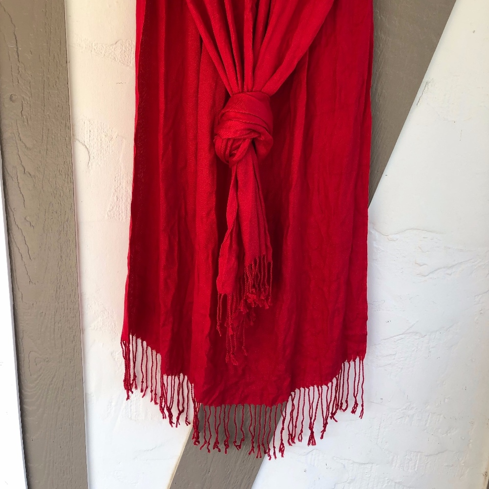 Red Cotton Scarf